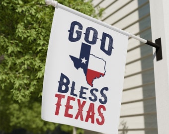 God Bless Texas Flag, USA House Flag, Funny USA Flag, Texas Gifts, God Blessed Texas Decor, Texas State Flag, Housewarming Gifts, Texas Star