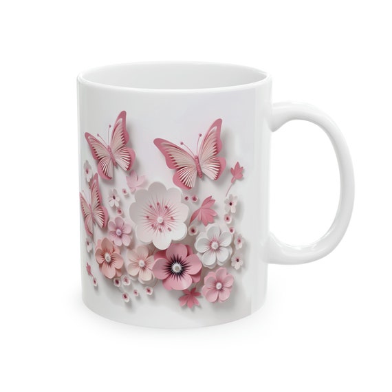 Impresionante taza personalizada con mariposas, regalo de mariposa 2025, taza personalizada con mariposas, regalos para mujeres, regalos para amantes de los animales - México