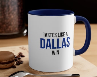 Geschmack wie ein Dallas Win, Dallas Becher, lustige Kaffeetasse, Sportbecher, Sportfanbecher, Fußballgeschenk, Dallas Fanbecher, Fußballbecher, Cowboys Becher