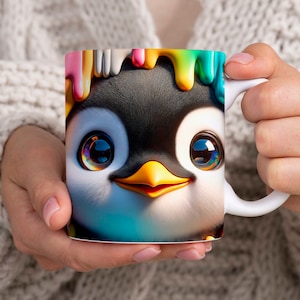 Cute Penguin Mug, Penguin Gift, Penguin Mug, Funny Penguin Gifts, Penguin Lover Gift, Penguin Tea Cup, Penguin Coffee Mug, Cute Animal Mug