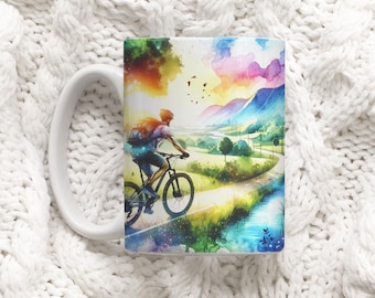 Cyclist Mug, Funny Cycling Gifts, Cycling Coffee Mug, Cyclist Coffee Cup, Cycling Mug, Gift for Cyclist, Biking Mug, Bike Lover Mug, 11oz