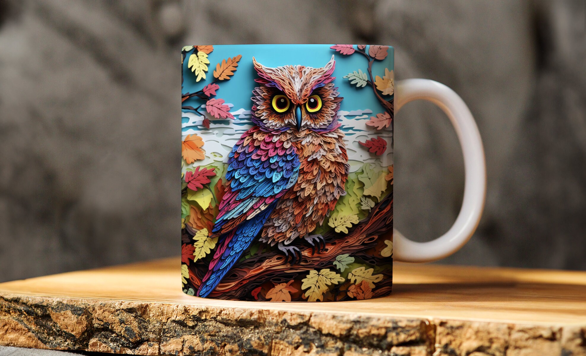 Owl Mug, Owl Coffee Cup, Personalized Owl Gift, Owl Gifts, Owl Lovers, Owl Christmas Gift, Owl Coffe