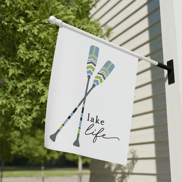 Lake Life Flag, Lake House Flag, Lake Garden Flag, Lake Flag, Lake House Decor, Cottage Flag Farmhouse Decor, Lake House Gifts, Lake Decor