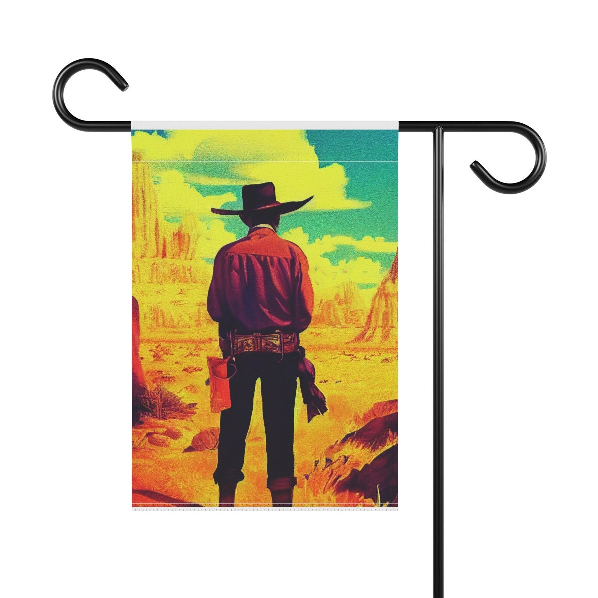 Cowboy Flag, Cowboy House Flag, Colorful Western Garden Flag, Western ...