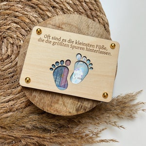 Geldgeschenk | Geldgeschenk aus Holz | Holzkarte | Geldgeschenk zur Geburt | Geburtstagsgeschenk | Geburtsgeschenk | Baby | Mitbringsel