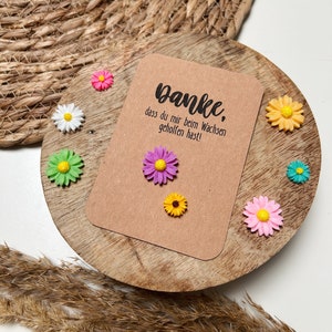 Pocket Produkt Blume | Abschlussgeschenk | Danke, dass du mir beim wachsen geholfen hast | Glücksbringer | Schule | Kindergarten