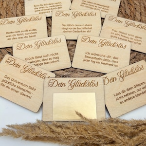 Rubbellos GLÜCKSLOS| Motivierende Sprüche | Glücksspruch | Überraschungsspruch | Rubbellos Geburtstagsgeschenk | Freirubbeln | Dein Glück