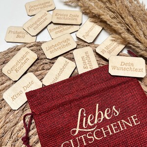 Liebes Gutscheine | Personalisierte Gutscheine für Verliebte | Valentinstag | Personalisiertes Geschenk | Paare | Ehepaare | Jahrestag