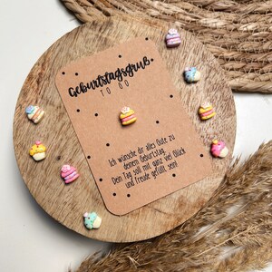 Pocket Produkt Geburtstag | Taschengruß | Geburtstagsgruß | Gruß für die Tasche | Glücksbringer | Kuchen Muffin | Geschenk zum Geburtstag
