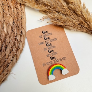 Pocket Produkt Regenbogen | Affirmation für Kinder | Geschenk für Kind | Gruß für die Tasche | Glücksbringer | Geschenk | Motivation