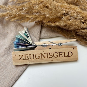 Geldgeschenk Klötzchen Wäscheklammer | Zeugnisgeld | Kleines Geldgeschenk | Geldgeschenkverpackung | Geld schön verpacken | Geld schenken