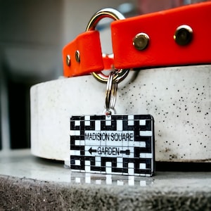 Subway Tile Inspired Dog ID