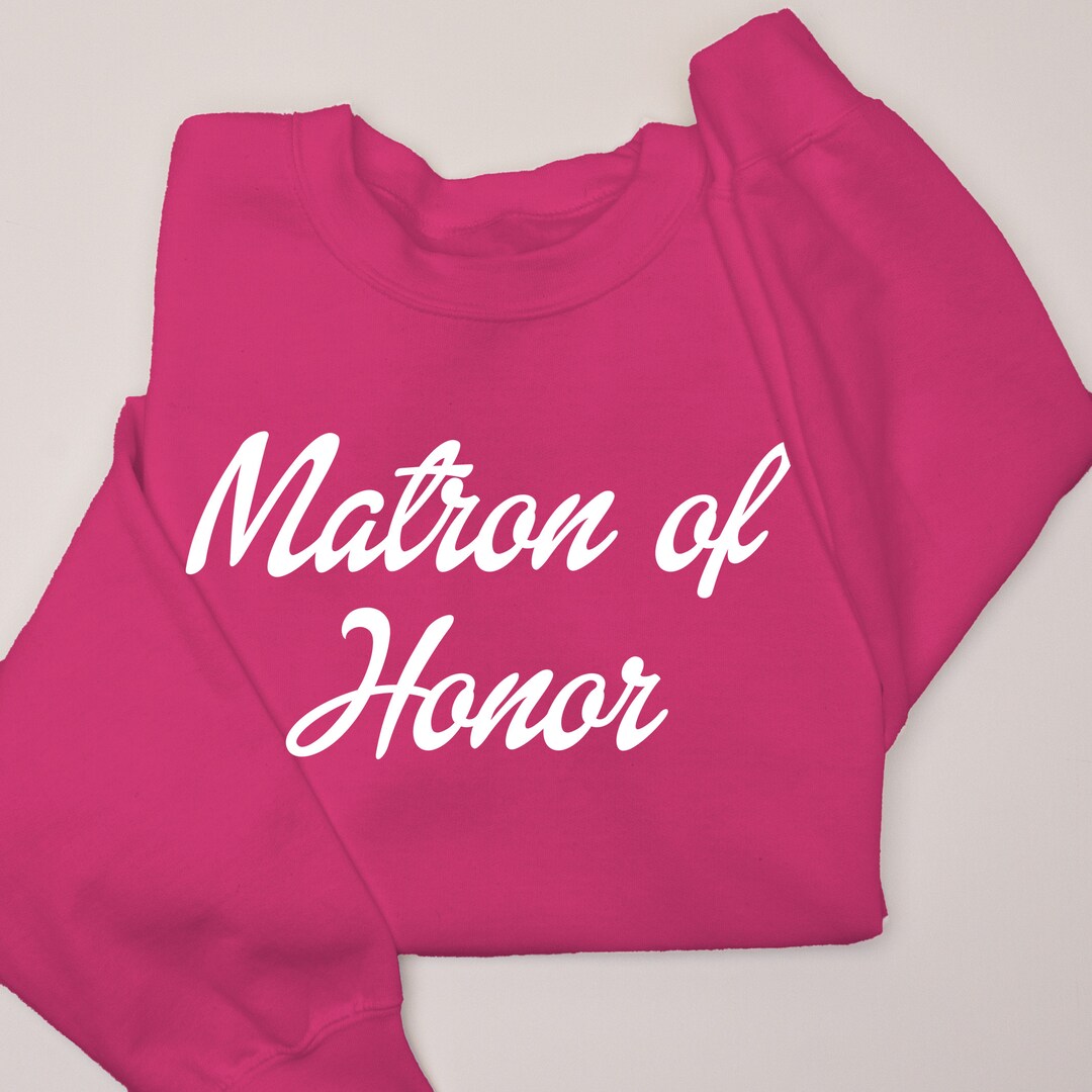 Cursive Doll Logo Crewneck Sweatshirt, Matron of Honor Sweatshirt ...