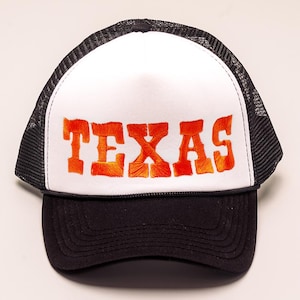 Texas Embroidered Trucker Hat, Texas Western Hat, Texas Trucker Hat, Western Texas, Texas, Embroidered Trucker Hat, Texas Embroidered Hat