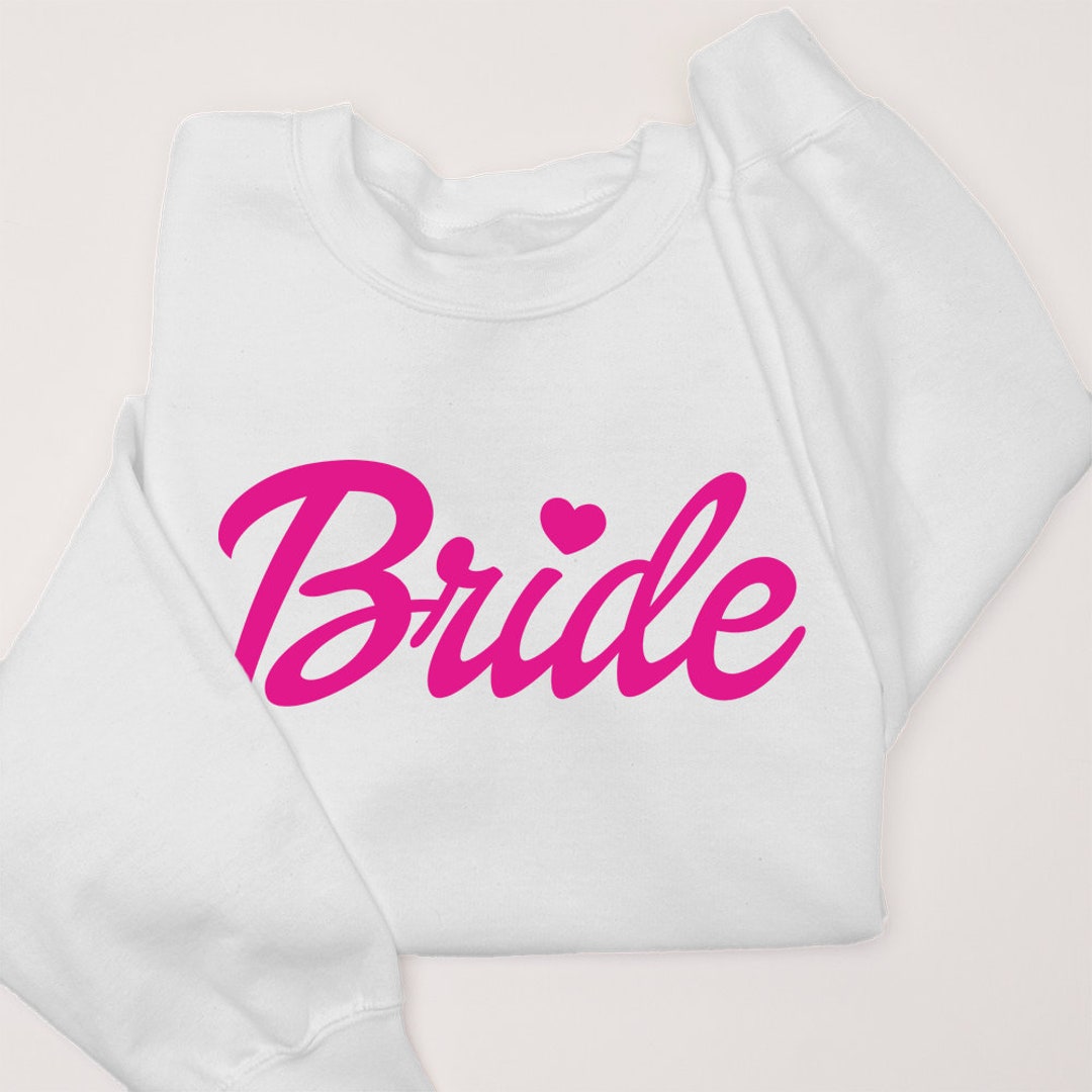 Cursive Doll Logo Sweatshirt, Bride Sweatshirt, Valentine's Day ...