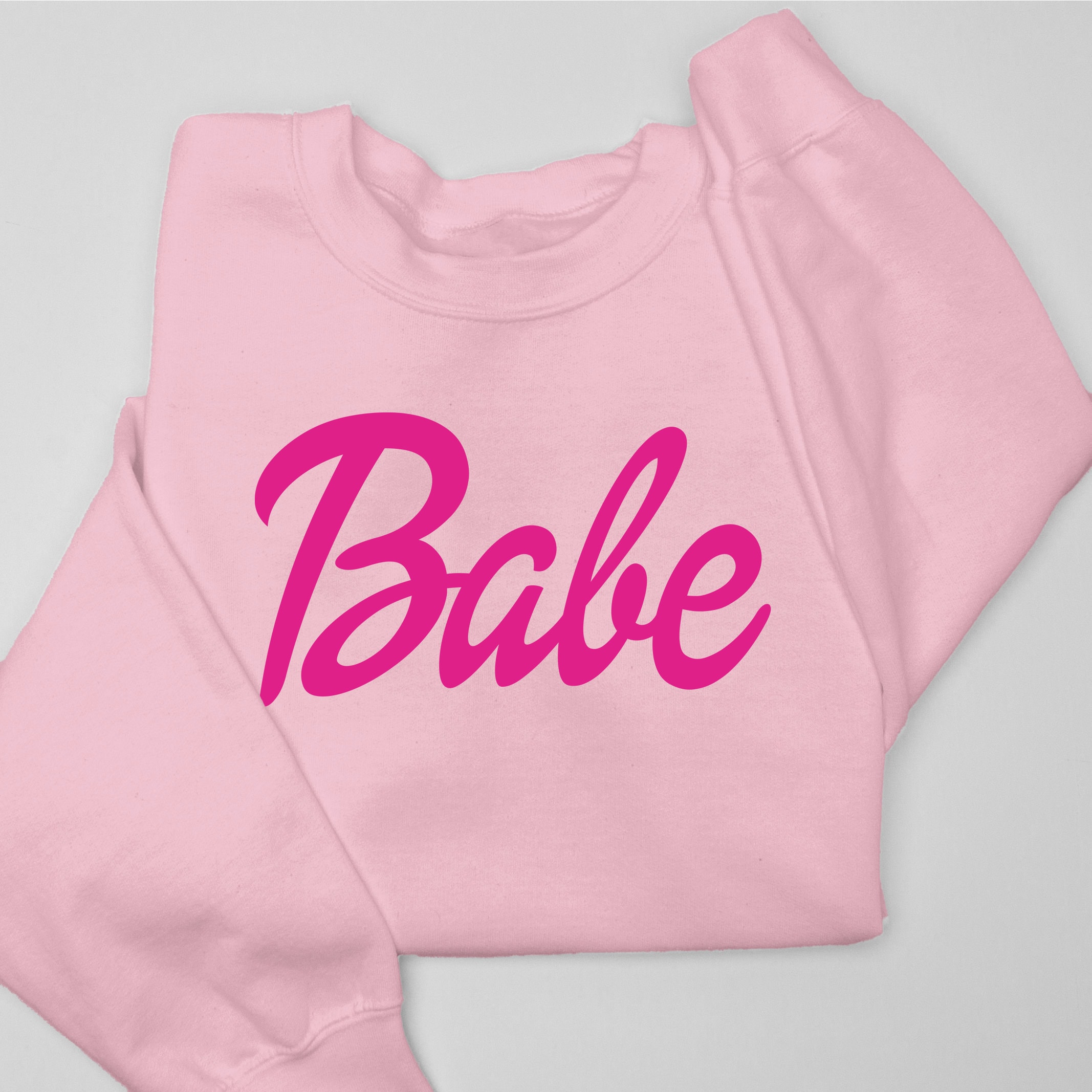 Cursive Doll Babe Logo Sweatshirt, Babe Sweatshirt, Valentine's Day ...