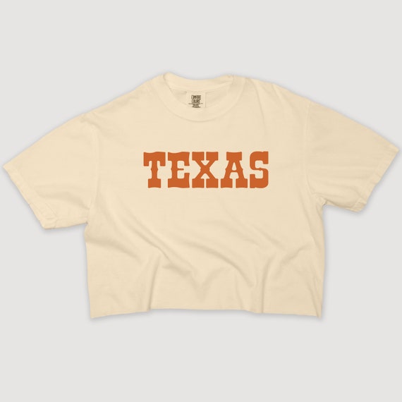 Texas Shirt Crop, Texas Western Crop Shirt, Texas Cropped T-Shirt, Cowgirl Apparel, Crop Texas T-Shirt, Texas Apparel, Texas Cropped Tee