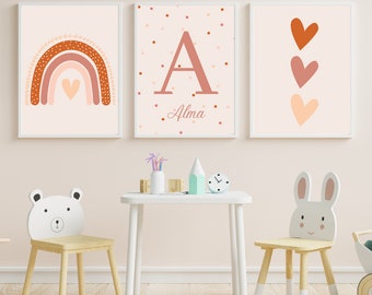Set of 3 children's room posters | Children's room | Baby room decoration | Gift