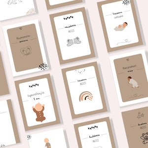 Cartes étapes I Cadeau bébé | Babyshower | Kidsroom