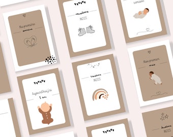 Cartes étapes I Cadeau bébé | Babyshower | Kidsroom