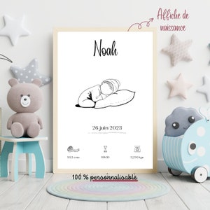 Cartel de nacimiento I Cartel de nacimiento personalizado I Cartel de nacimiento mixto/niño I Idea de regalo