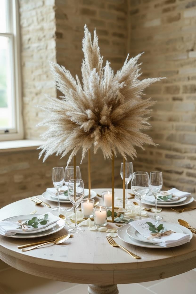 Pampas Boho Centrepiece