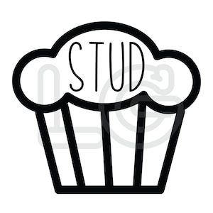 Stud Muffin svg, png, dxr | Cute Baby Onesie | Funny Baby Onesie