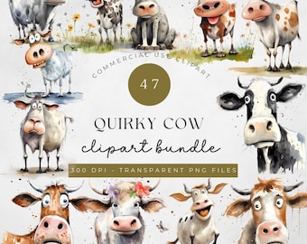 47 Funny Cow Clipart: Quirky Animal PNG Images (Commercial Use)