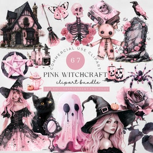 Pink Witch Clipart, witch clip art png, Fantasy magic clip art, mystical clipart, witchcraft png clipart, pagan clipart png, mystical png