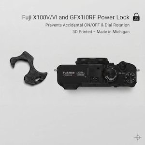 Fujifilm X100V/VI & GFX100RF Power Dial Lock