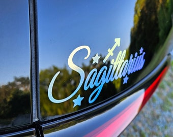 Zodiac Sign Holographic Car Decal