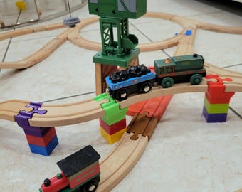 20-Pack Single Connectors For Wooden Train Track Railway | Track Adapters | Track Accessory | Track Extensions | Gifts for Grandson | Thomas