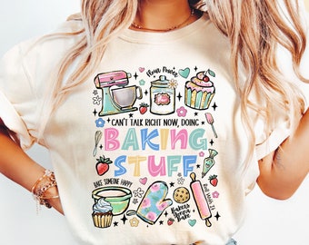 Baking Shirt, Baking T Shirt, Comfort Colors, Cupcake Lover Tshirt, Pastry Chef Tee, Cooking Shirt, Cake Lover Shirt, Retro Bakery T-Shirt