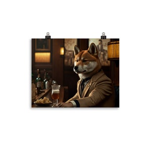 Adorable Shiba Inu Print - This Shiba is a Perfect Addition to Brighten Any Room!