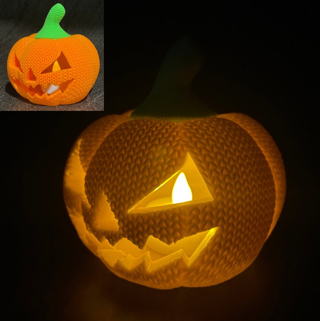 Jackolantern LED Tea Light Halloween Fall Gift Candles Etsy