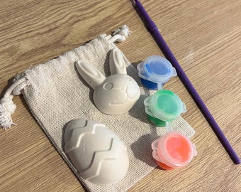 Easter gift for kids, Easter favour for kids, Easter party favour, chocolate free gift handmade Easter moulds, paint set, Easter craft