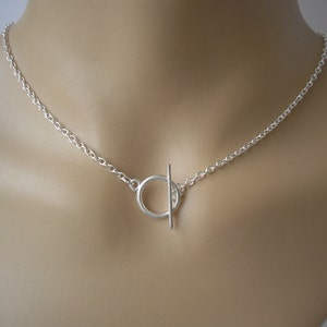 Front toggle clasp necklace deals