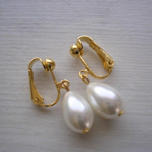 Elegante Teardrop Perle Ohrringe für Frauen Bräute und Brautjungfern Hochzeiten Proms