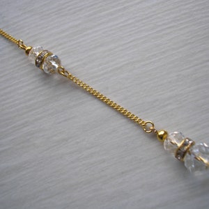 Crystal Back Chain Backdrop Attachment for a Necklace, Crystal Bridal ...