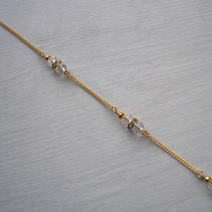 Crystal Back Chain Backdrop Attachment for a Necklace, Crystal Bridal ...
