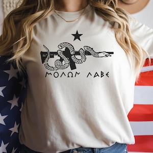Molon Labe, Come and Take It, 1776, Schwarzes Gewehr, Schlange, Militär, Miliz, taktisch, Männer Tshirt, Taktisches Shirt, Militärshirt