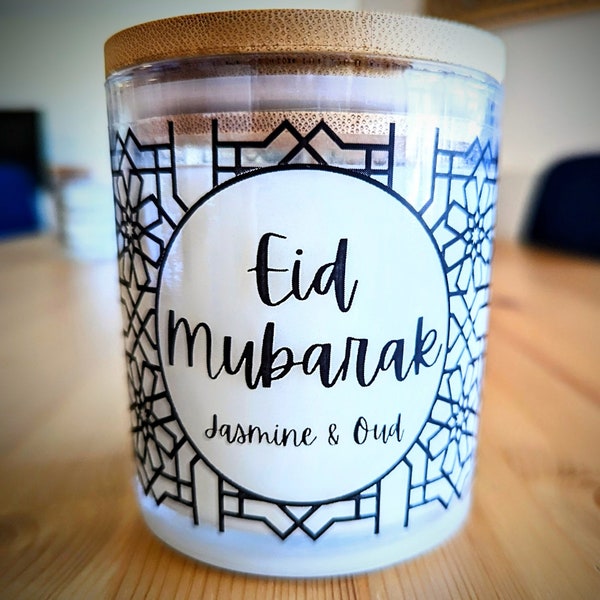 Eid Mubarak Candle (Jasmine & Oud)