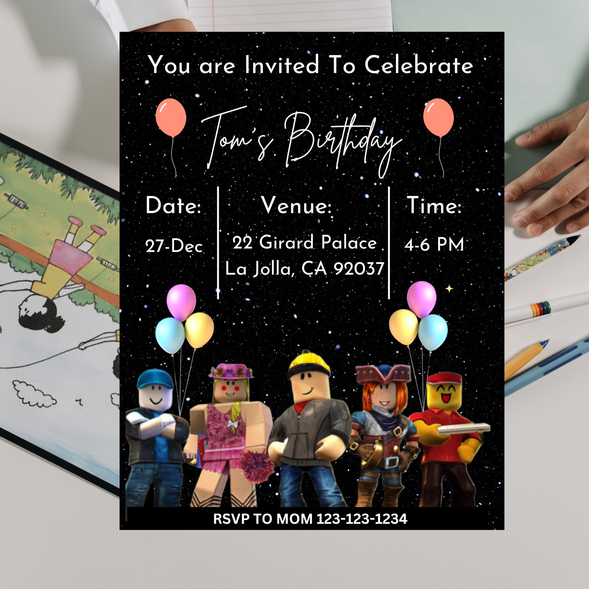 editable-roblox-birthday-invitation-templates-canva-printable-etsy