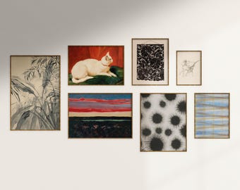 Afdrukbare muurkunstcollectie | Complete 7-delige digitale kunstset