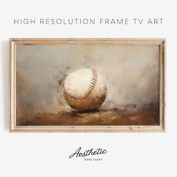 Baseball Frame TV Art | Baseball Digital Art | Samsung Frame TV Art