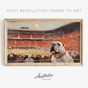 Georgia Bulldog Frame TV Art | UGA Digital Art | Samsung Frame TV Art
