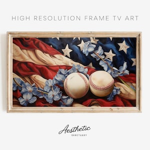 Baseball Frame TV Art | Baseball Digital Art | Samsung Frame TV Art