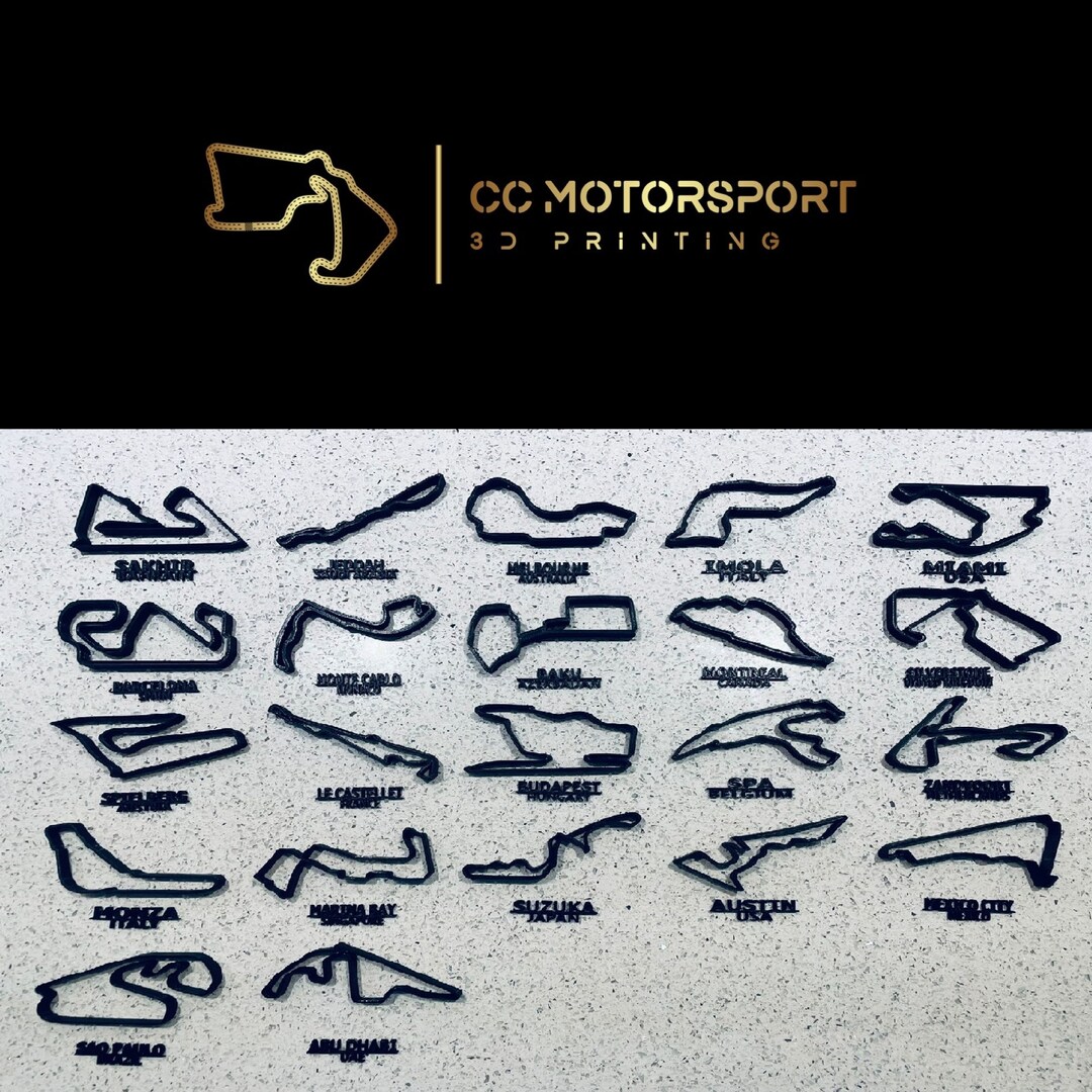 Large Formula 1 Race Track Wall Art Formula 1 Track Decor Etsy