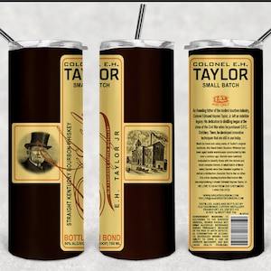 20oz skinny tumbler Bourbon wrap