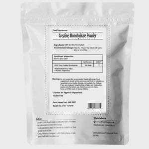 Creatine Monohydrate Powder - 100% Pure Creatine Monohydrate - Non-GMO - Exercise, Muscles Gain, Fitness Supplement - Micronised - 200 Mesh image 2